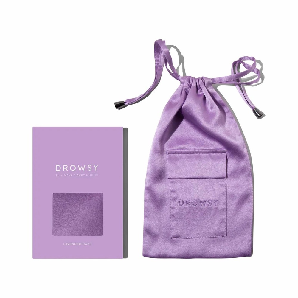 Drowsy Lavender Haze Silk Carry Pouch